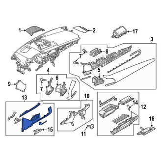 Mazda OE - Right Instrument Panel Knee Bolster