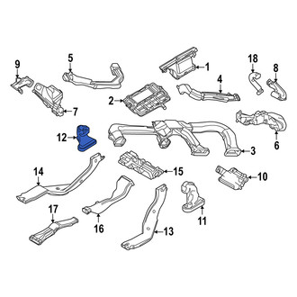 Mazda OE - Center Left HVAC Duct Adapter