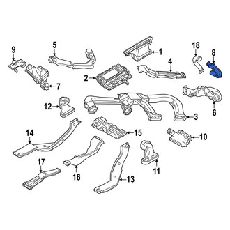 Mazda OE - Right Upper Instrument Panel Air Duct