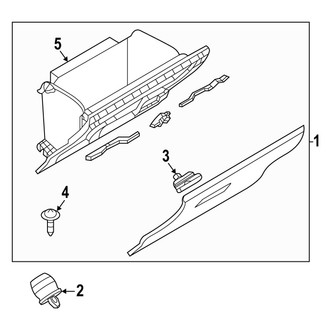Mazda OE - Instrument Panel - Glove Box