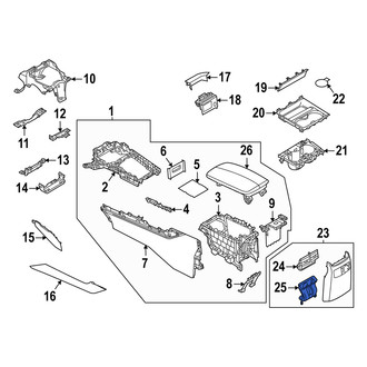 Mazda OE - Center Upper Instrument Panel Air Duct