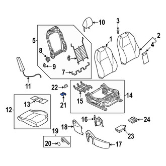Mazda OE - Front Right Rearward Seat Track Cover