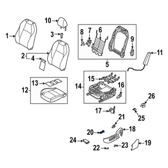 Mazda OE - Front Left Power Seat Switch