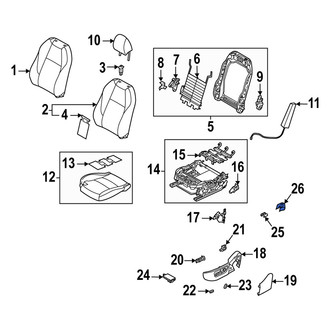 Mazda OE - Front Left Outer Seat Track Cover