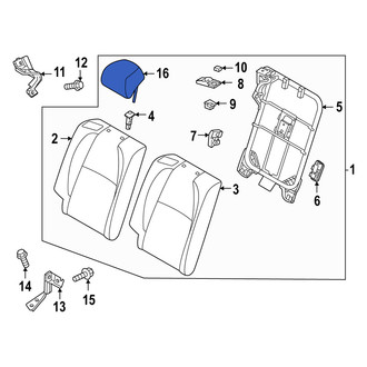 Mazda OE - Rear Left Headrest