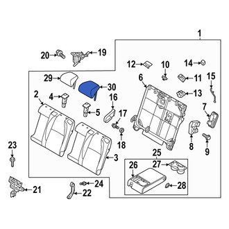 Mazda OE - Rear Right Headrest