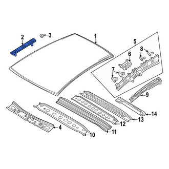 Mazda OE - Roof Panel Bracket