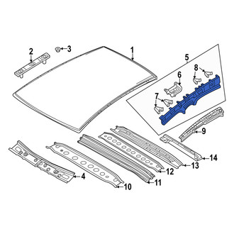 Mazda OE - Right Roof Side Rail