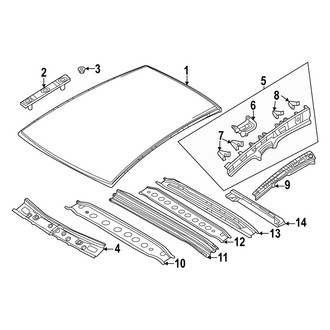 Mazda OE - Roof & Components (W/O Sunroof)