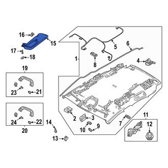 Mazda OE - Left Sun Visor