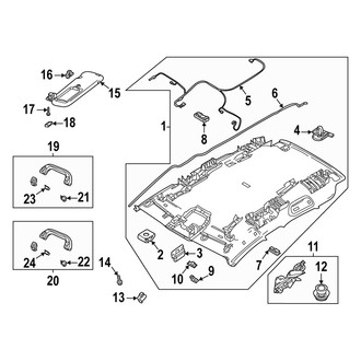 Mazda OE - Roof - Interior Trim (W/O Sunroof)
