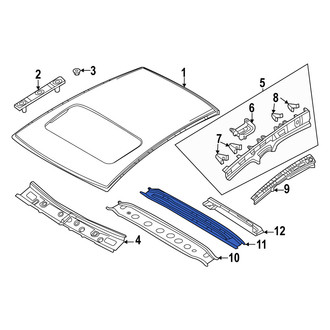 Mazda OE - Rear Roof Panel Reinforcement