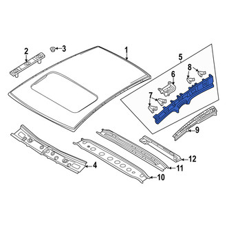 Mazda OE - Left Roof Side Rail