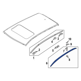 Mazda OE - Right Roof Luggage Carrier Side Rail