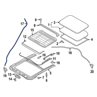 Mazda OE - Front Sunroof Drain Hose