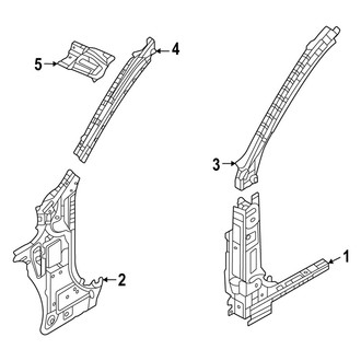 Mazda OE - Pillars, Rocker & Floor - Hinge Pillar