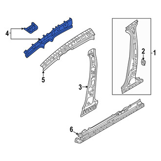 Mazda OE - Left Roof Side Rail