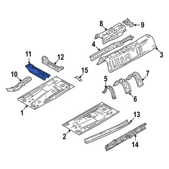 Mazda OE - Front Left Forward Floor Pan Crossmember