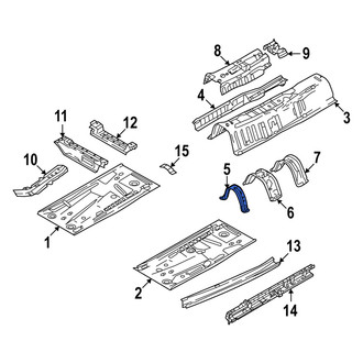 Mazda OE - Front Center Forward Floor Pan Crossmember