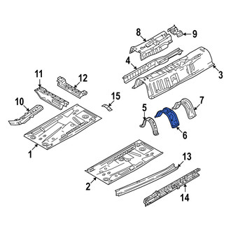Mazda OE - Front Center Floor Pan Crossmember