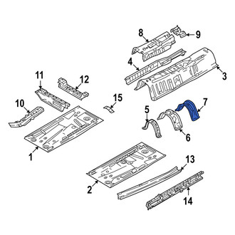 Mazda OE - Center Rear Floor Pan Reinforcement
