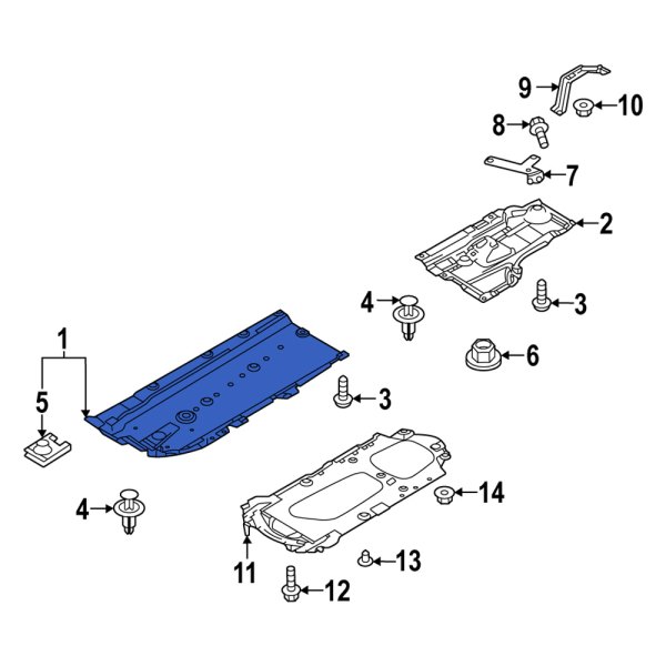 Floor Pan Splash Shield