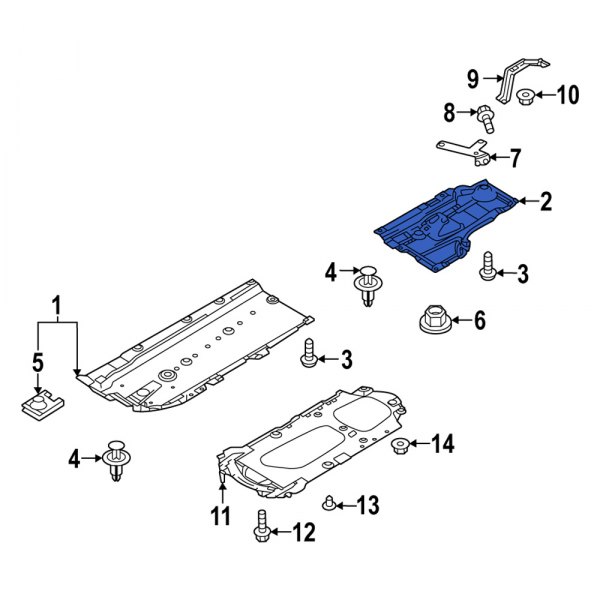 Floor Pan Splash Shield