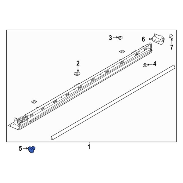 Rocker Panel Molding Clip