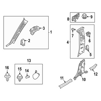 Mazda OE - Pillars, Rocker & Floor - Interior Trim