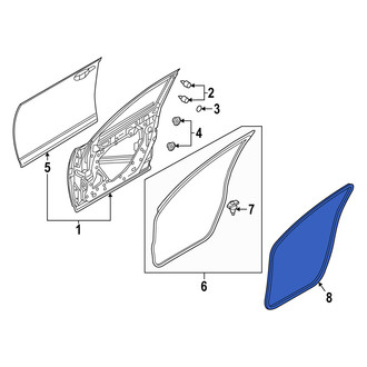 Mazda OE - Front Inner Door Seal
