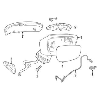 Mazda OE - Front Door - Outside Mirrors