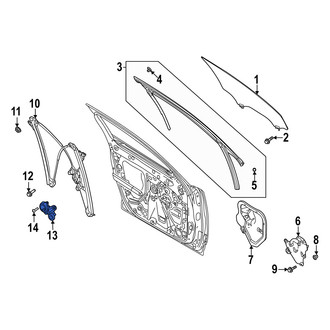 Mazda OE - Front Left Window Motor