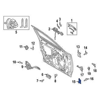 Mazda OE - Front Right Lower Door Hinge