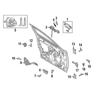 Mazda OE - Left Exterior Door Handle Cover Gasket