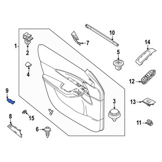 Mazda OE - Front Left Door Trim Molding Cap