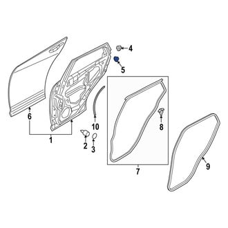 Mazda OE - Front Door Shell Grommet