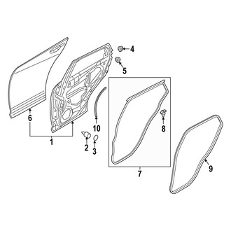 Mazda OE - Rear Door - Door & Components