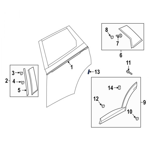 Door Molding Clip