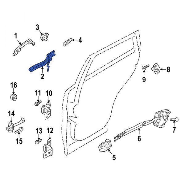 Exterior Door Handle Base