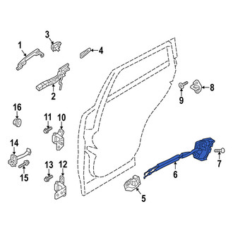 Mazda OE - Rear Left Door Latch Assembly
