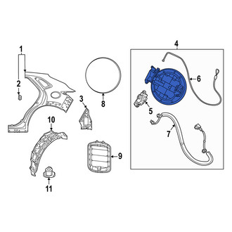 Mazda OE - Rear Fuel Filler Housing