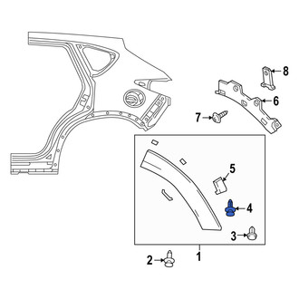 Mazda OE - Door Molding Clip