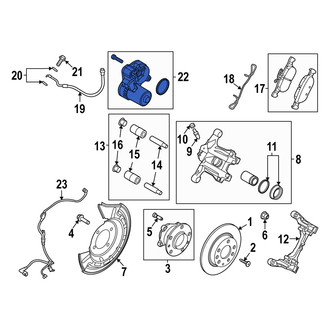 Mazda OE - Rear Left Parking Brake Actuator