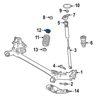 Mazda OE - Upper Coil Spring Insulator