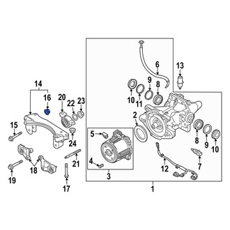 Mazda OE - Differential Mount Nut