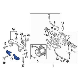 Mazda OE - Rear Left Differential Mount Bracket