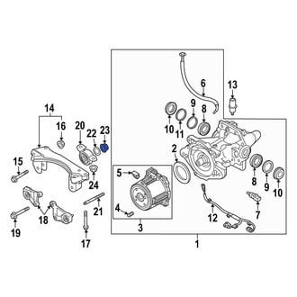 Mazda OE - Differential Mount Nut
