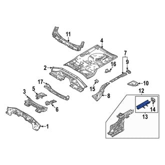 Mazda OE - Rear Left Frame Rail End