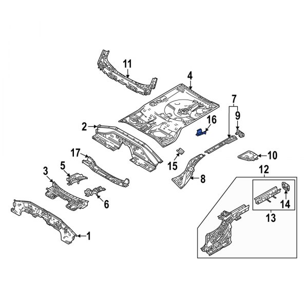 Floor Pan Bracket