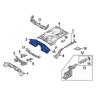 Mazda OE - Rear Center Floor Pan Crossmember